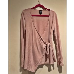 Bobeau blush pink blouse XL wore once